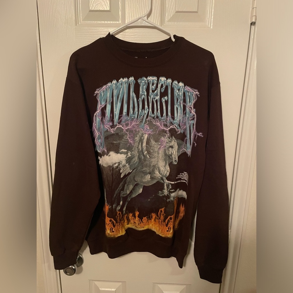 Civil Regime Over The Fire Crew Neck Sweatshirt